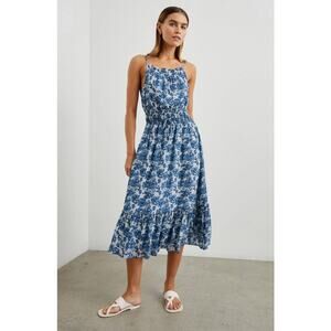 Rails Magdalene Floral Smocked Waist Midi Sundress US Women’s M